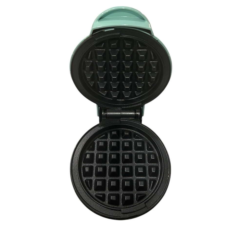 Dash Mini Maker: Aqua Mini Waffle Maker Machine - Pre-owned In Box - Picture 7 of 16